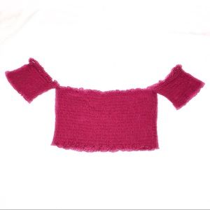 Zara — Spring-Summer Off The Shoulder Crop Top